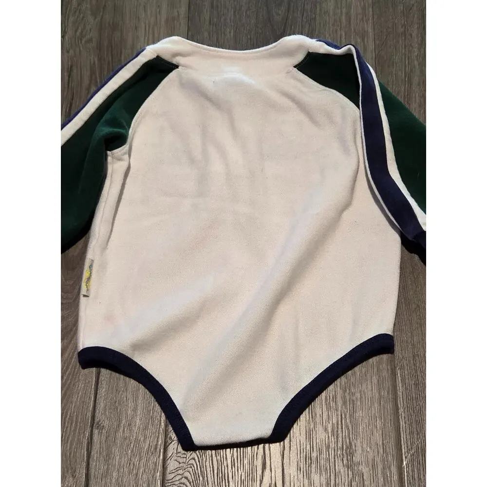Vintage Rare 90’s Y2K Teletubbies White Romper Jumper One-Piece Size 18 Months